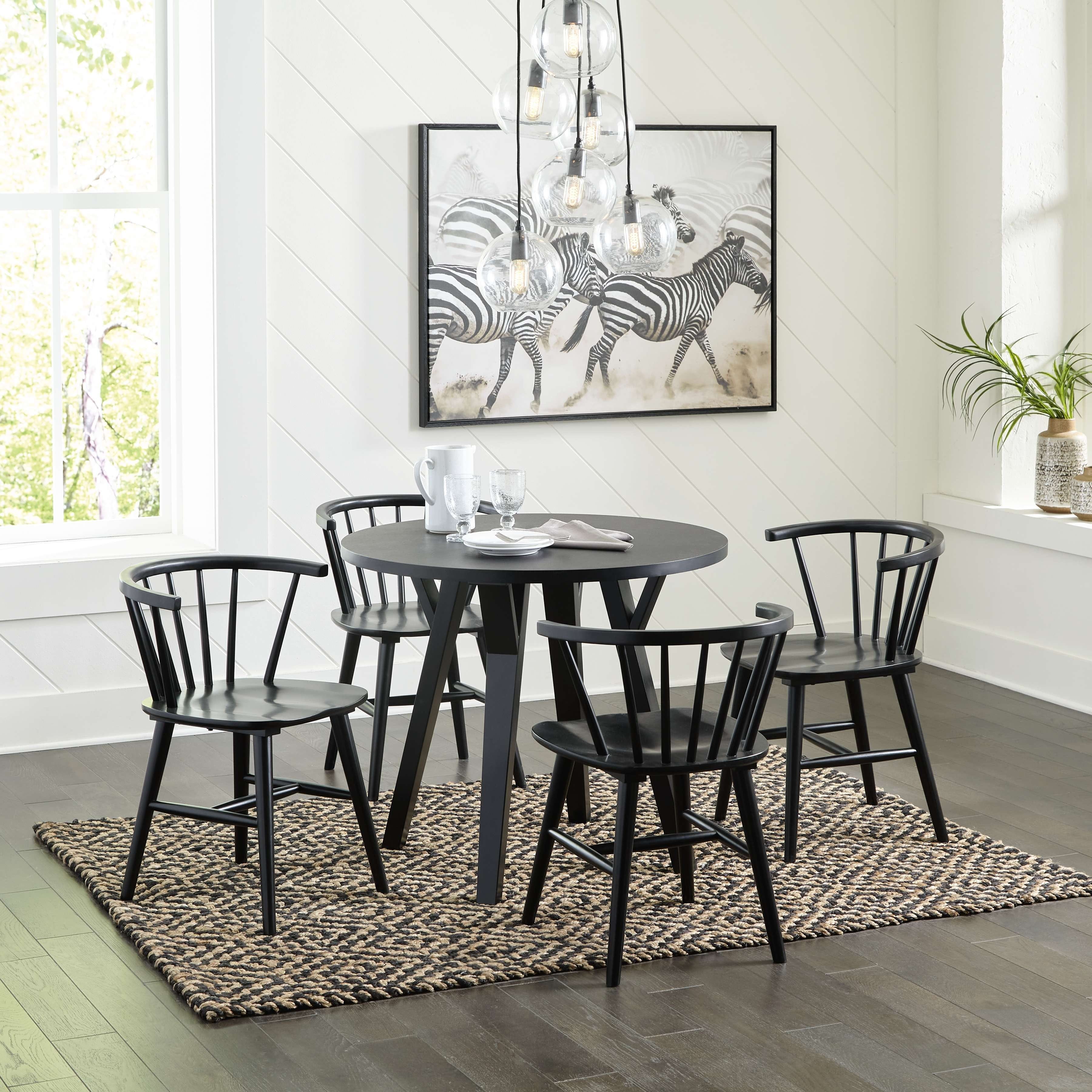 Ashley Dining Room 5 Piece Round Dining Room Set D406-15-01-4