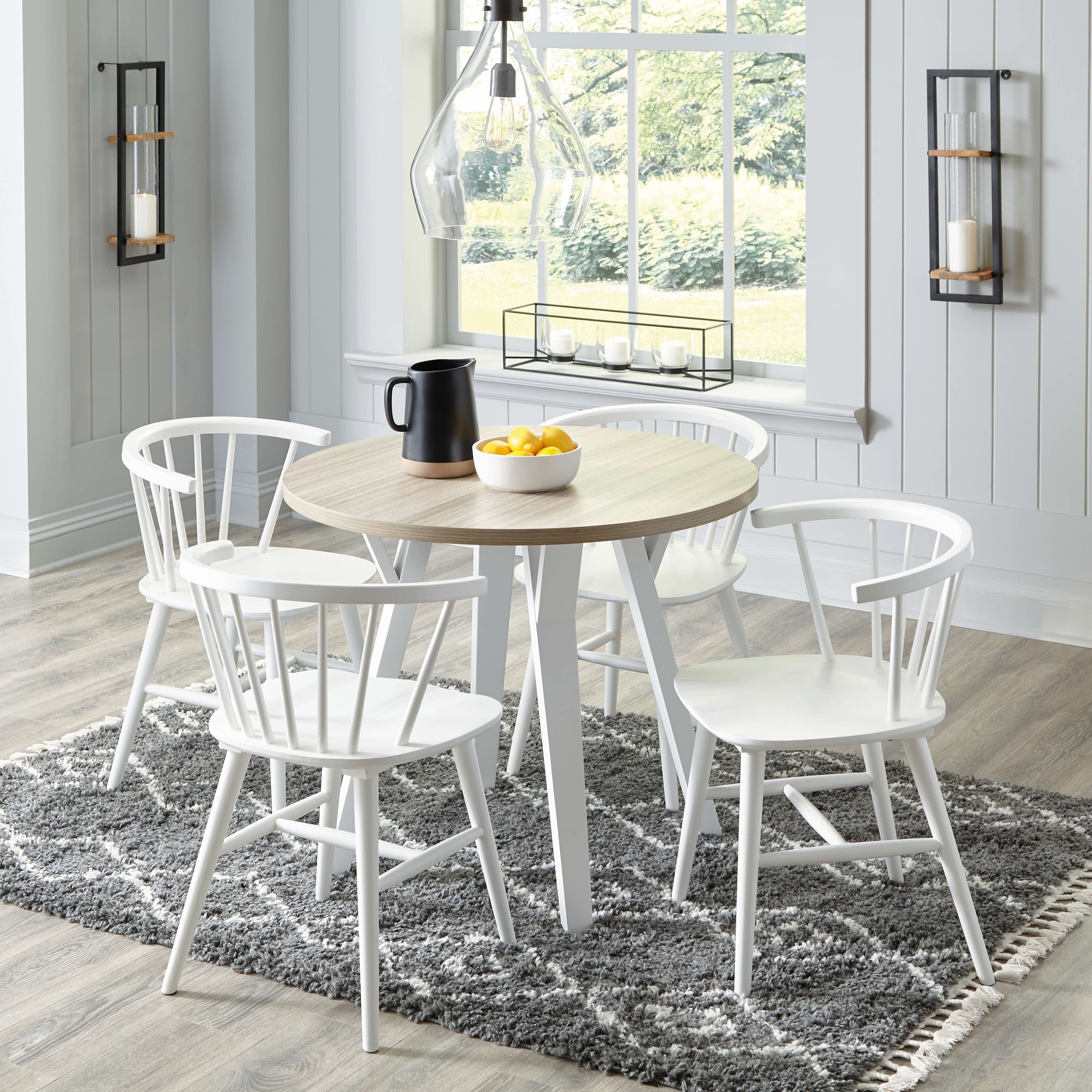 Piece Ashley Round Kitchen Table Round Table Ashley Kitchen Table