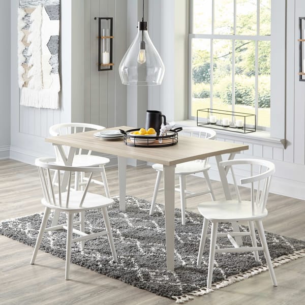 Ashley Dining Room 5 Piece Rectangular Dining Table Set D407-25-01-4