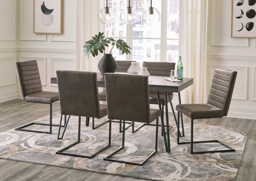 Ashley Dining Room 7 Piece Dining Room Table Set D449-25-02-6