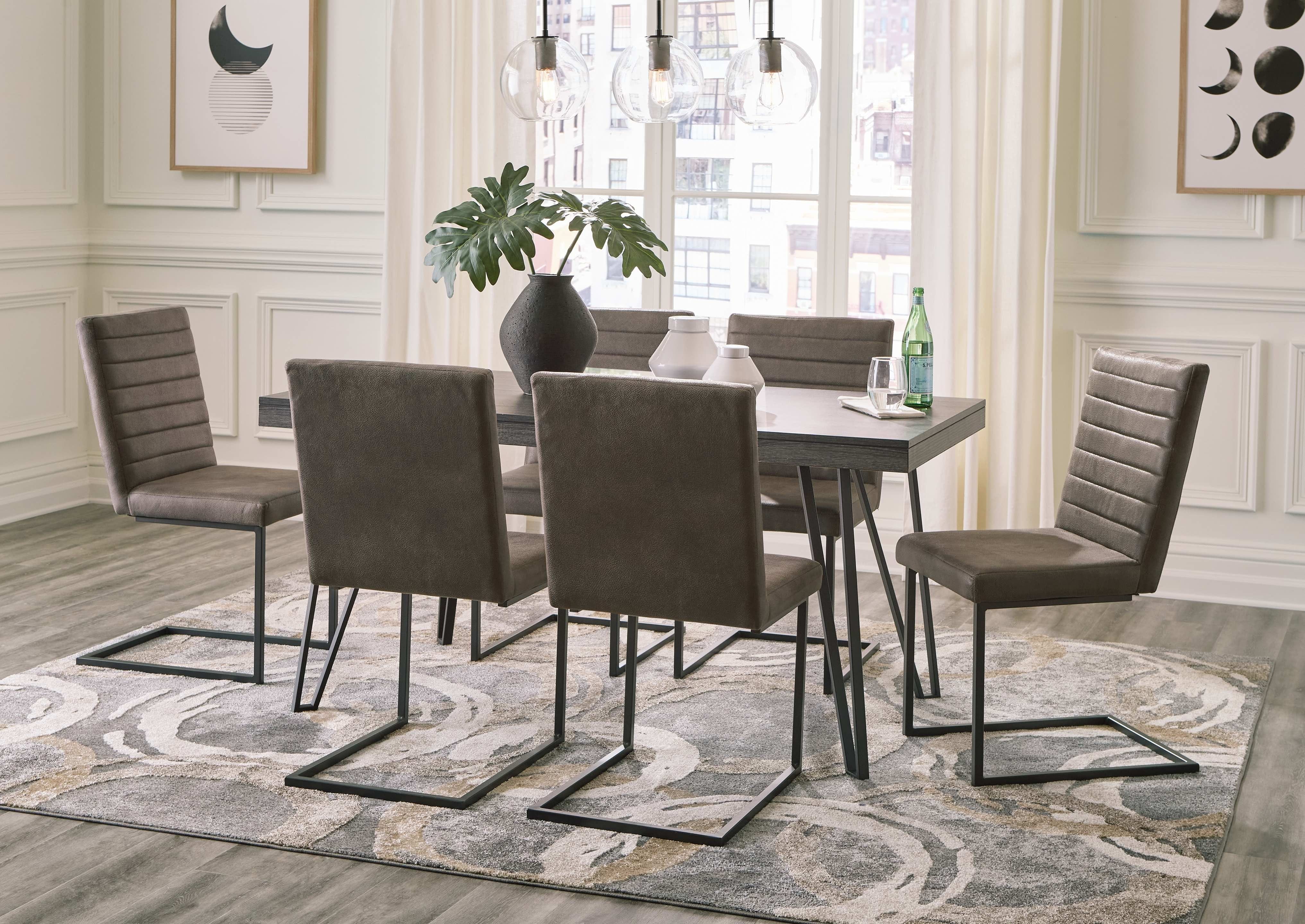 Ashley Dining Room 7 Piece Dining Room Table Set D449-25-02-6