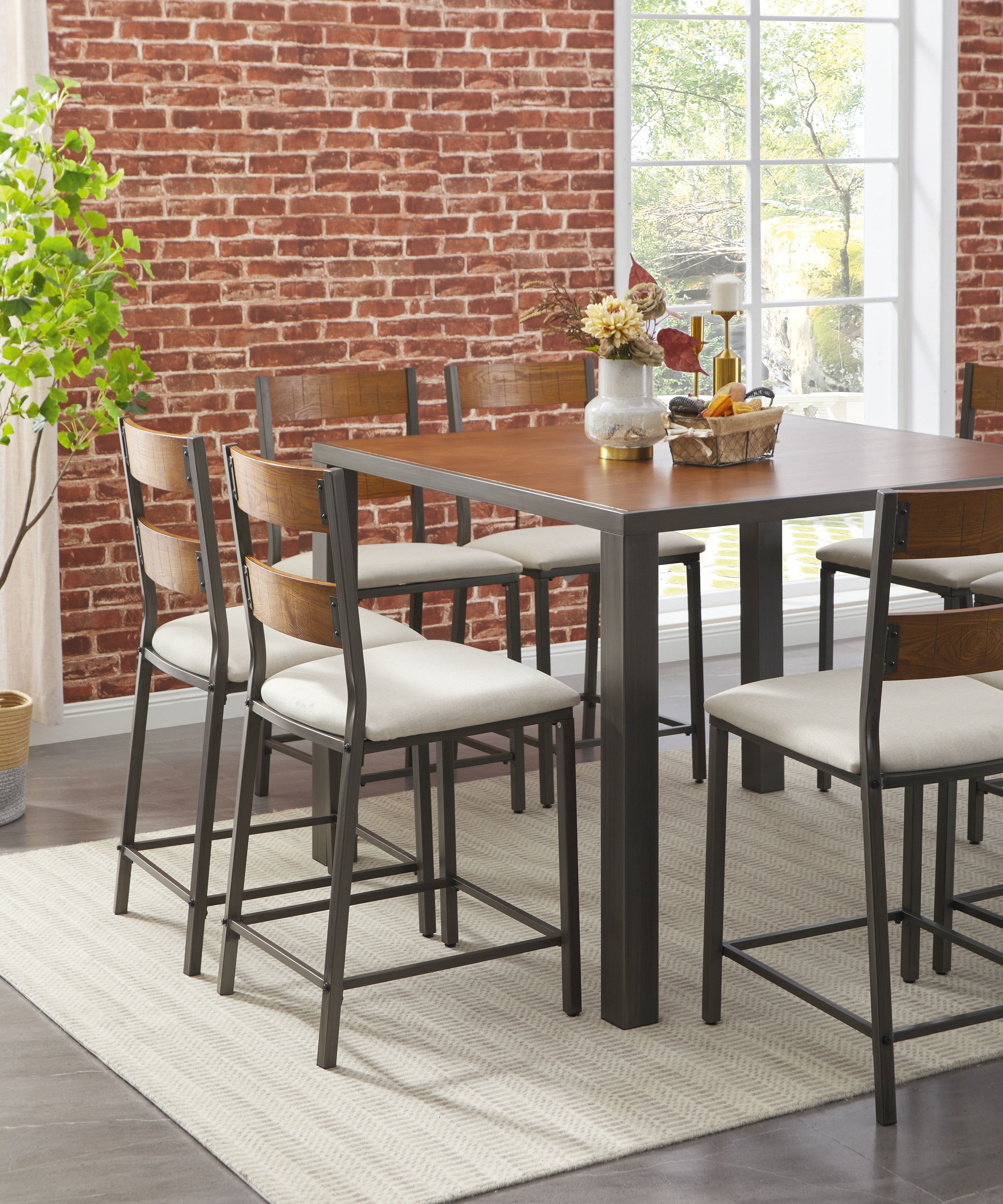 9 piece square dining room online set