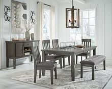 Ashley Dining Room 7 Piece Rectangular Dining Room Buttery Extension Table Set D589-35-01-4-00-60