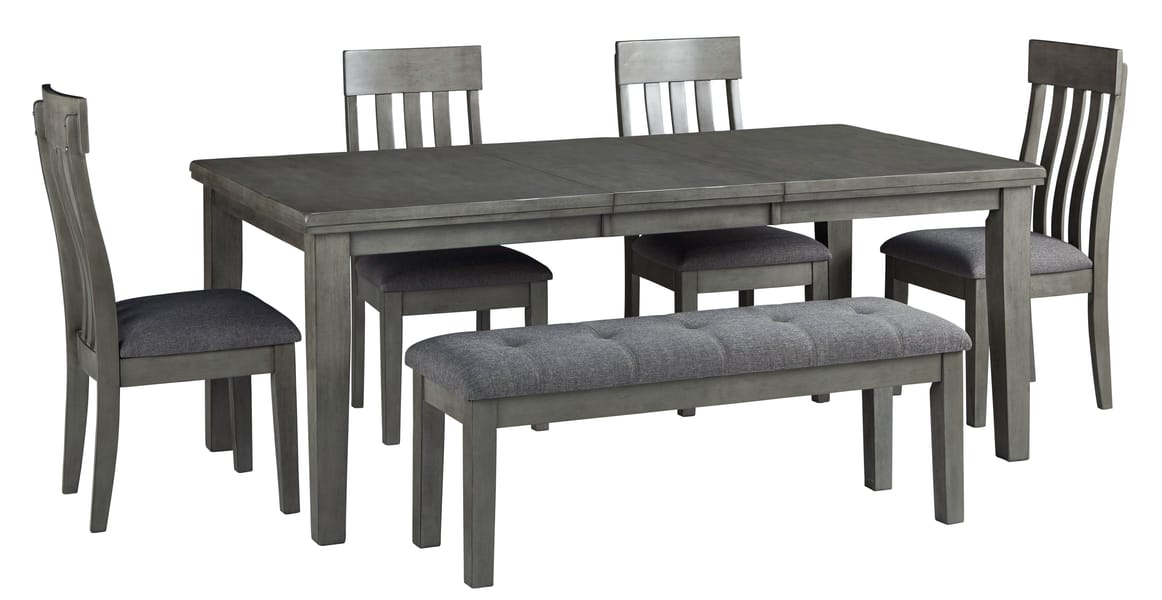 Ashley Dining Room 7 Piece Rectangular Dining Room Buttery Extension Table Set D589-35-01-4-00-60