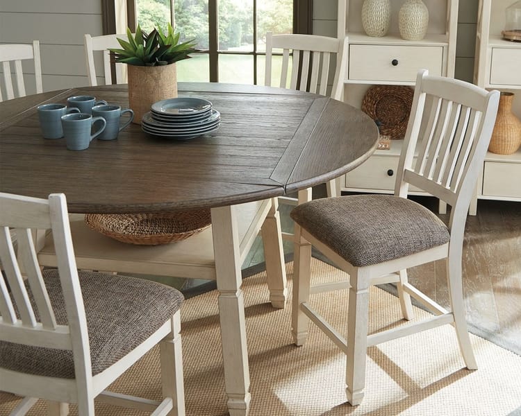 Ashley Dining Room Round Drop Leaf Counter Table D647-13
