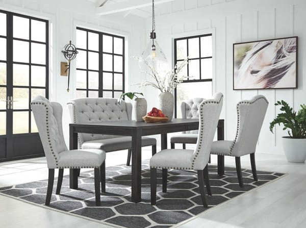 Ashley Dining Room 6 Piece Dining Set D702-25-01-4-08
