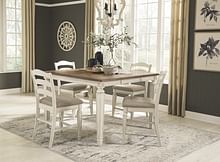 Ashley Dining Room 5 Piece Dining Room Counter Extension Dining Set D743-32-124-4