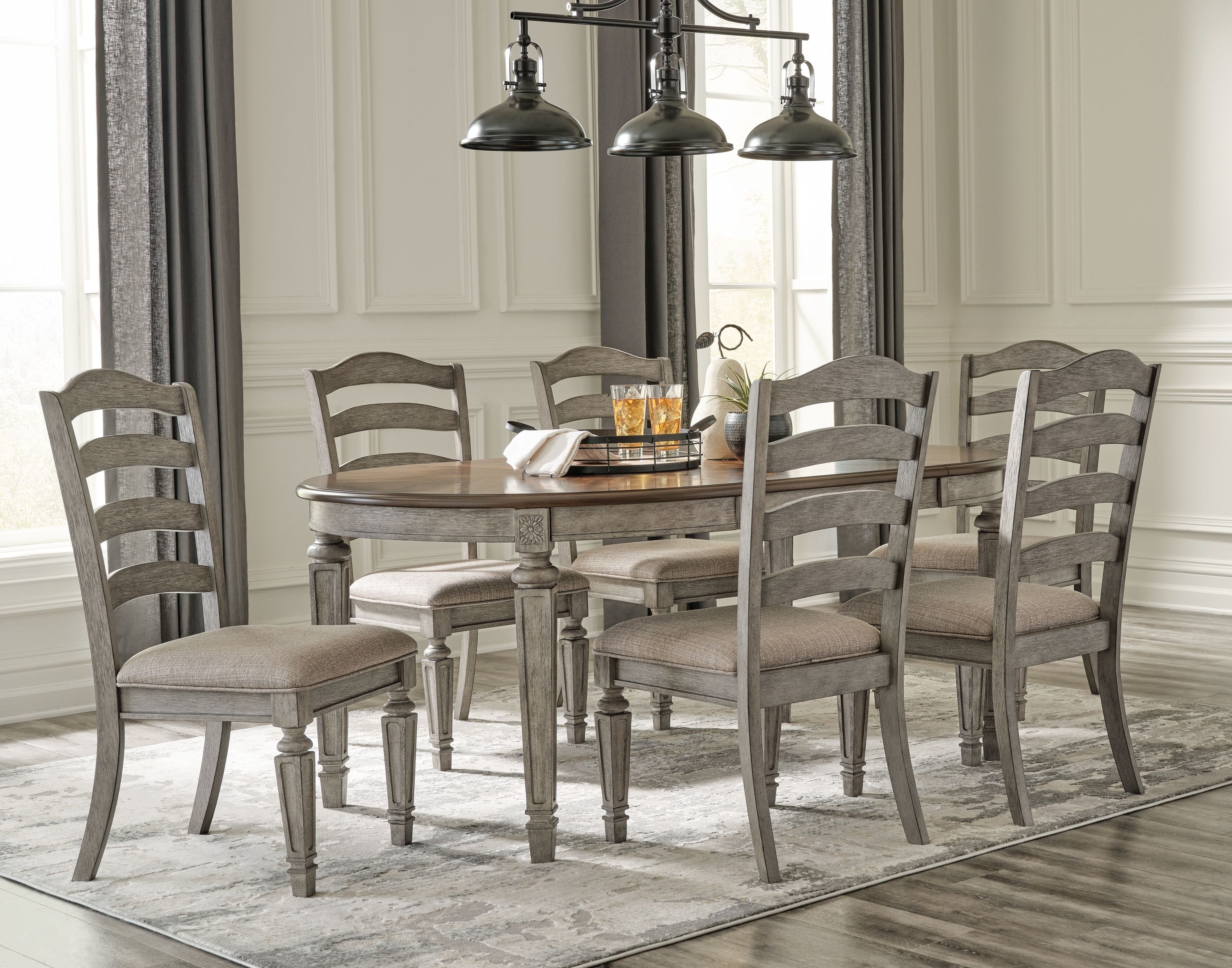 Ashley Dining Room 7 Piece Dining Room Extensiontable Set D751-35-01-6