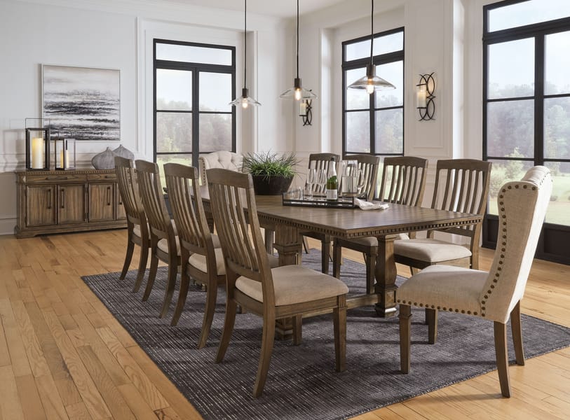 Ashley Dining Room 12 Piece Dining Room Extension Table Set D770-45-01-8-02-2-60