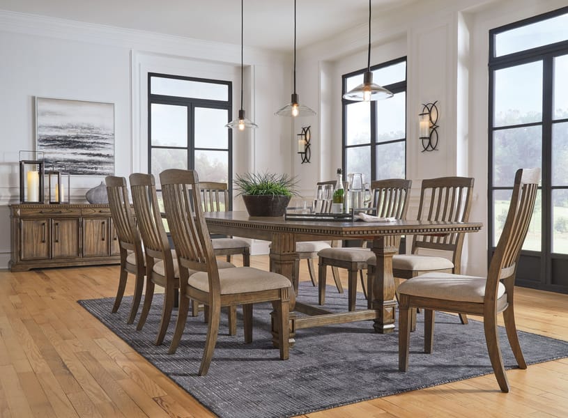 Ashley Dining Room 10 Piece Dining Room Extension Table Set D770-45-01-8-60