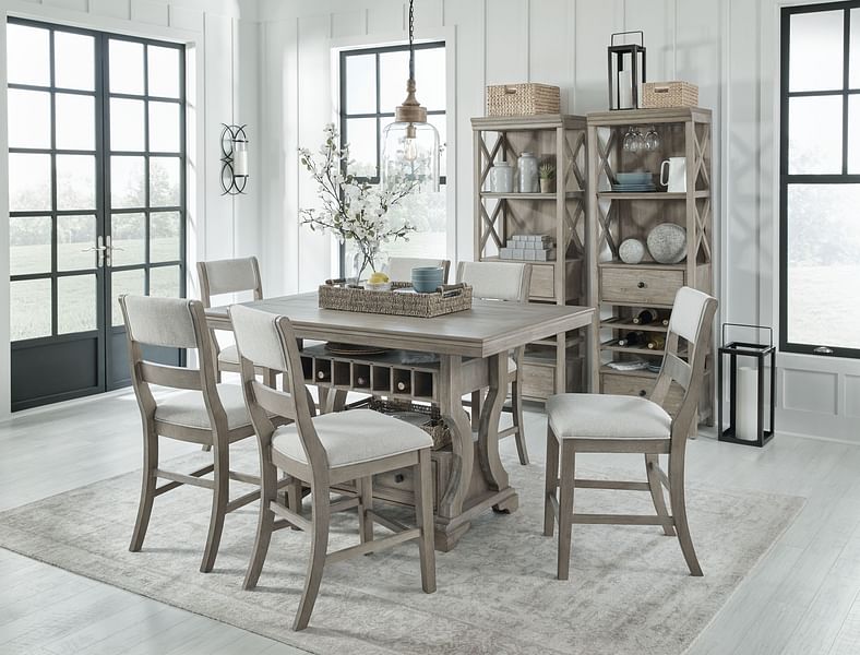 Ashley Dining Room 9 Piece Counter Table Set D799-32-124-6-76-2