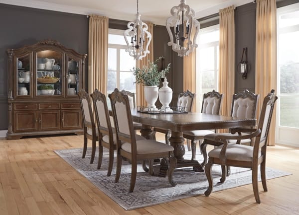 Ashley Dining Room 10 Piece Dining Set D803-55T-55B-01-6-01A-2