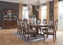 Ashley Dining Room 10 Piece Dining Set D803-55T-55B-01-6-01A-2