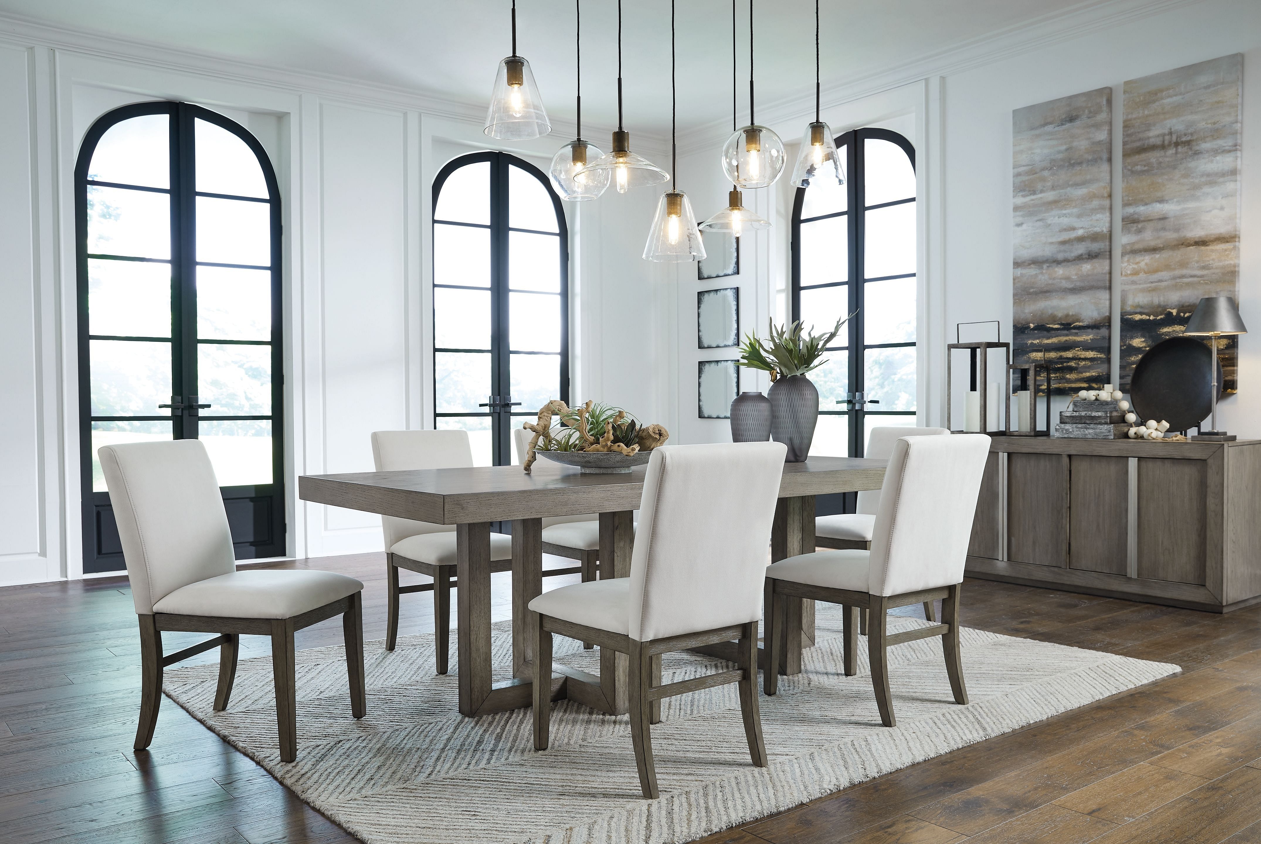 Ashley Dining Room 8 Piece Dining Room Table Set D...