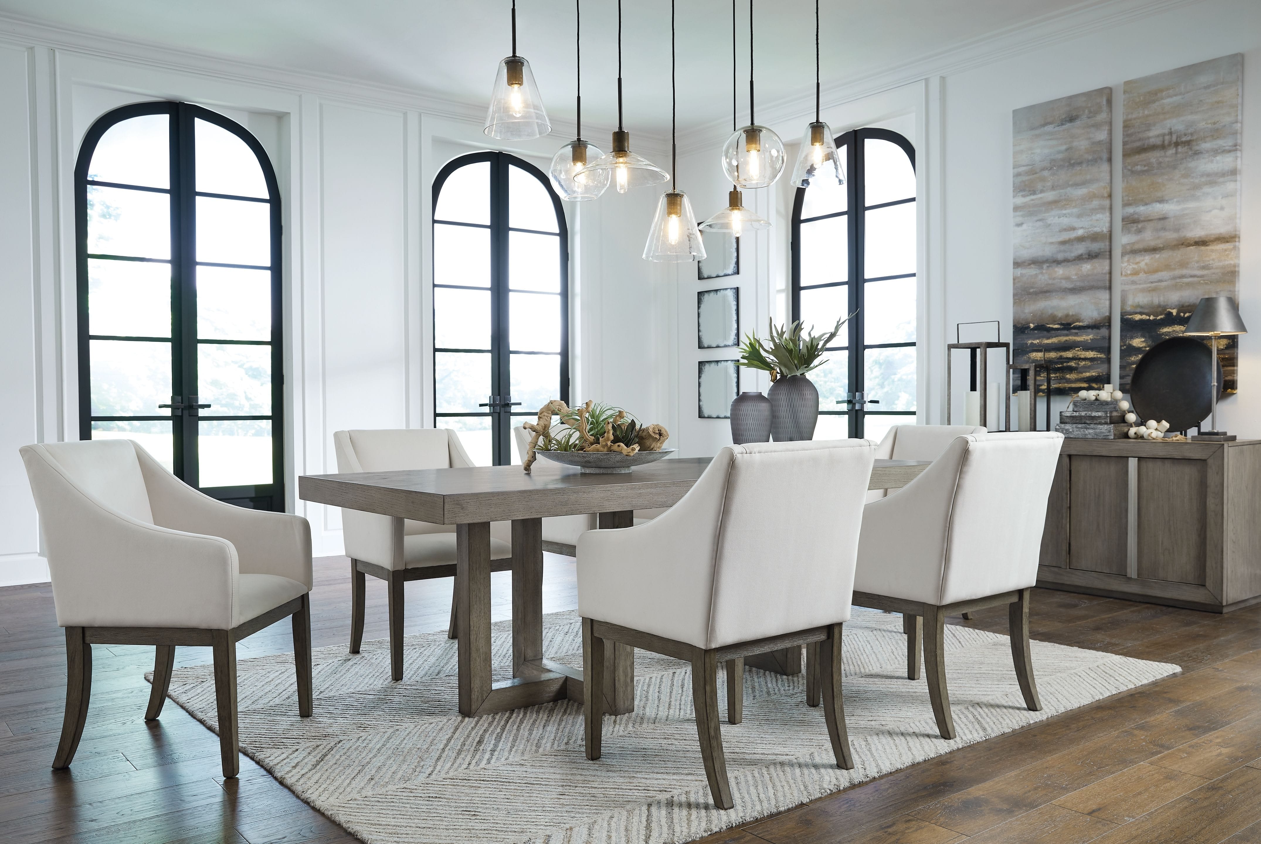 Ashley Dining Room 8 Piece Dining Room Table Set D970-25-01A-6-60