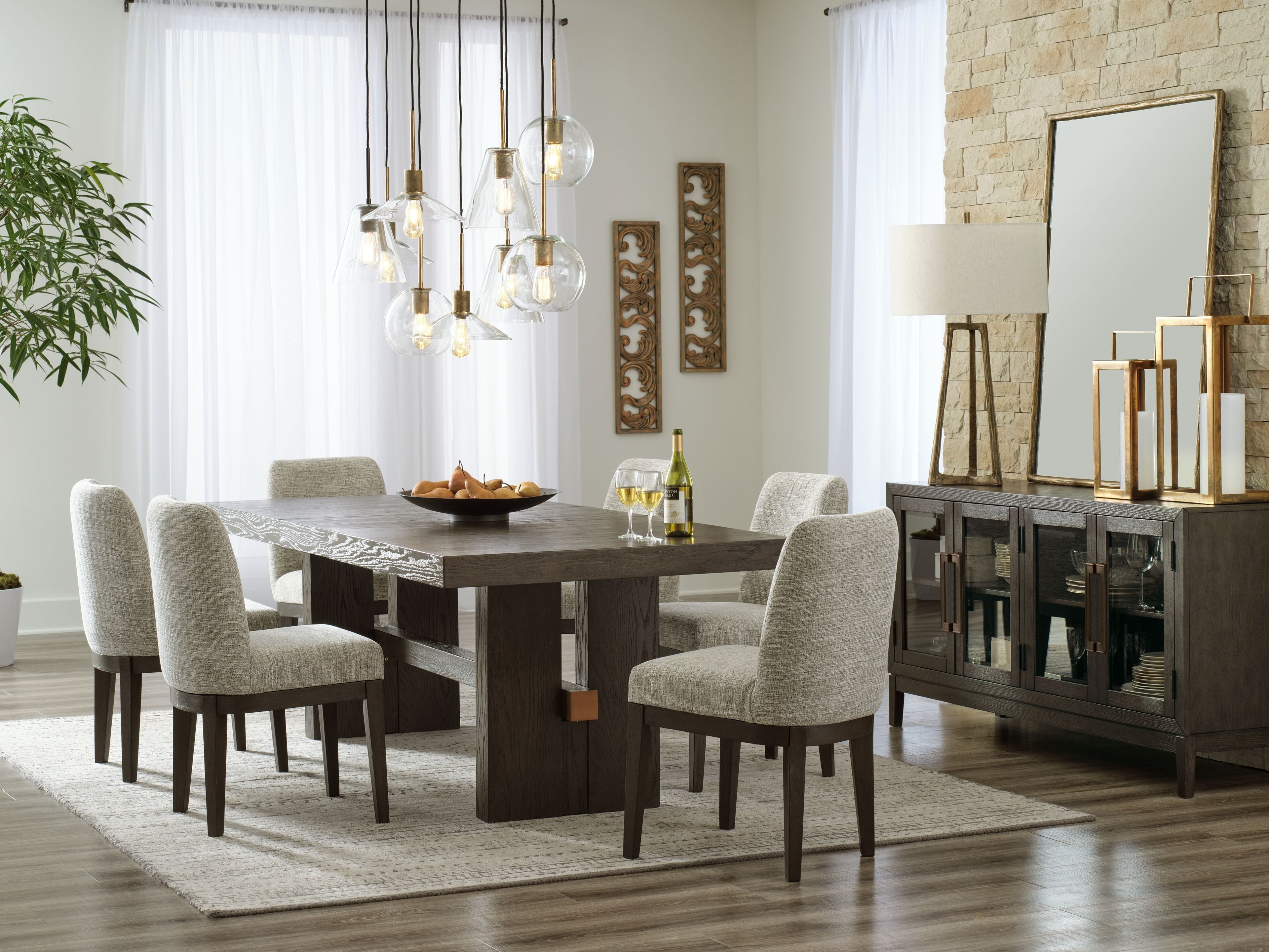 Aleey Dining Room 5pc Dining Room Extension Table Set