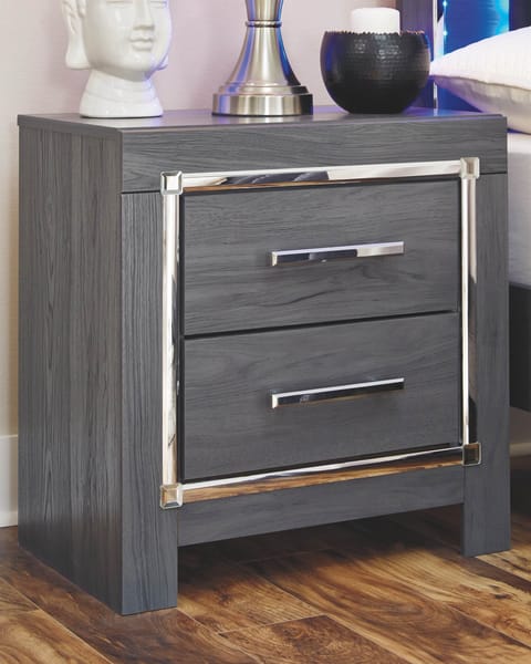 Ashley Bedroom 8 Piece King Platform Bed with 2 Storage Drawers Set B214-31-36-58-56S-95-B100-14-92-2