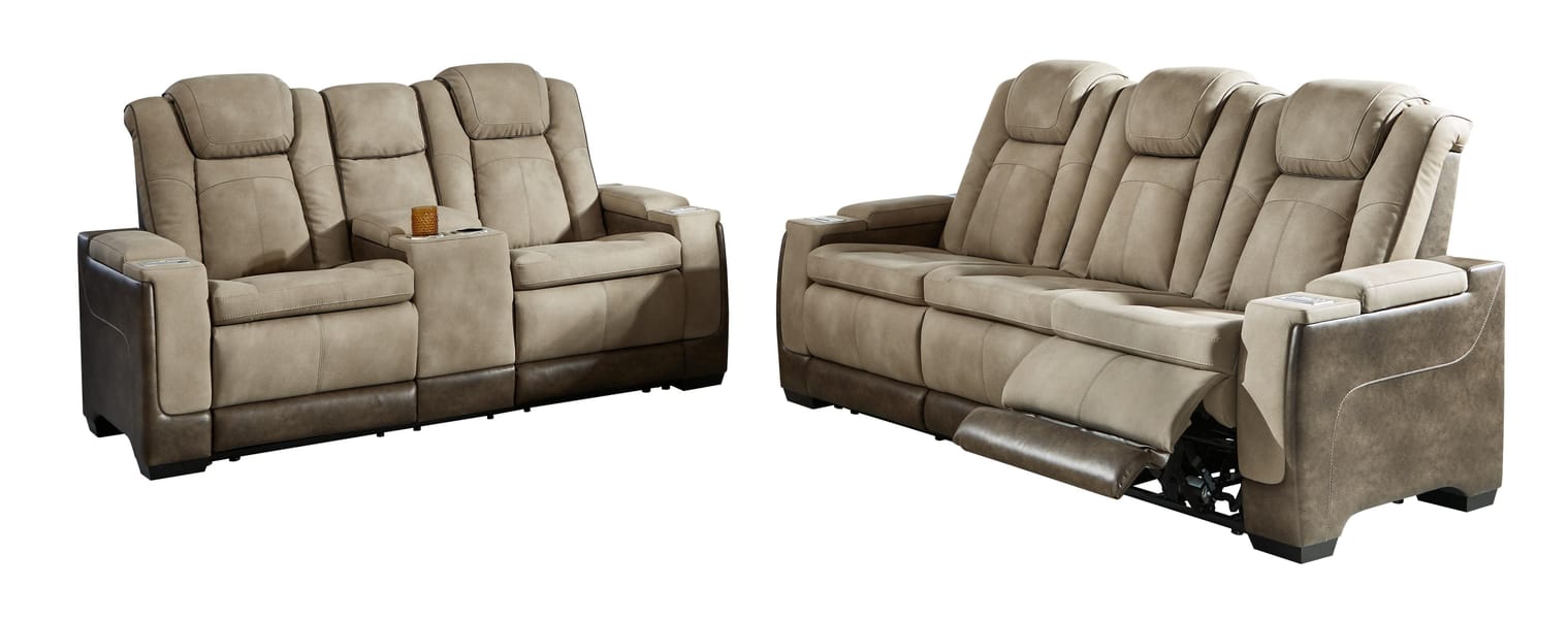 Ashley Living Room 3 Piece Power Reclinining Adjustable Headrest Living Room Set 22003-15-18-13