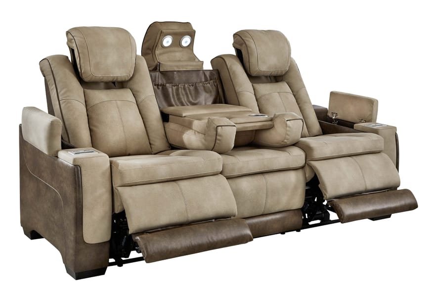 Ashley Living Room Power Reclining Sofa with Adjustable Headrest 2200315