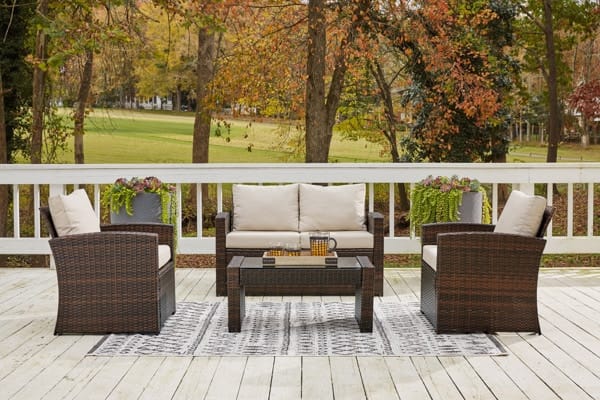 Ashley Outdoor/Patio 4 Piece Set - Lounge Set P351-035-820