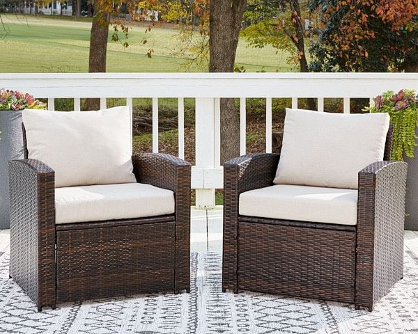 Ashley furniture wicker online chairs