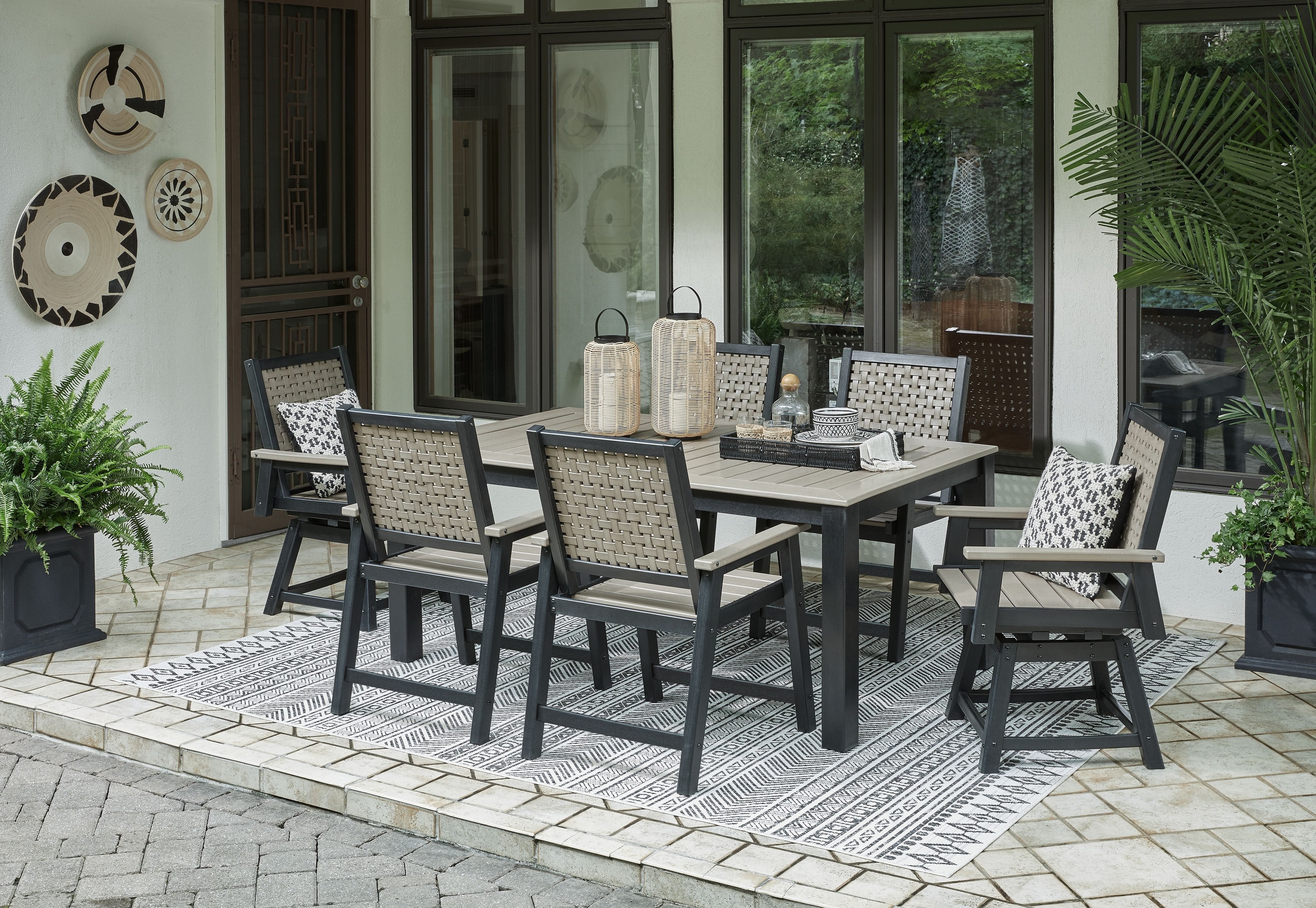 Ashley Dining Room 7 Piece Dining Set P384-625-603A-2-604A