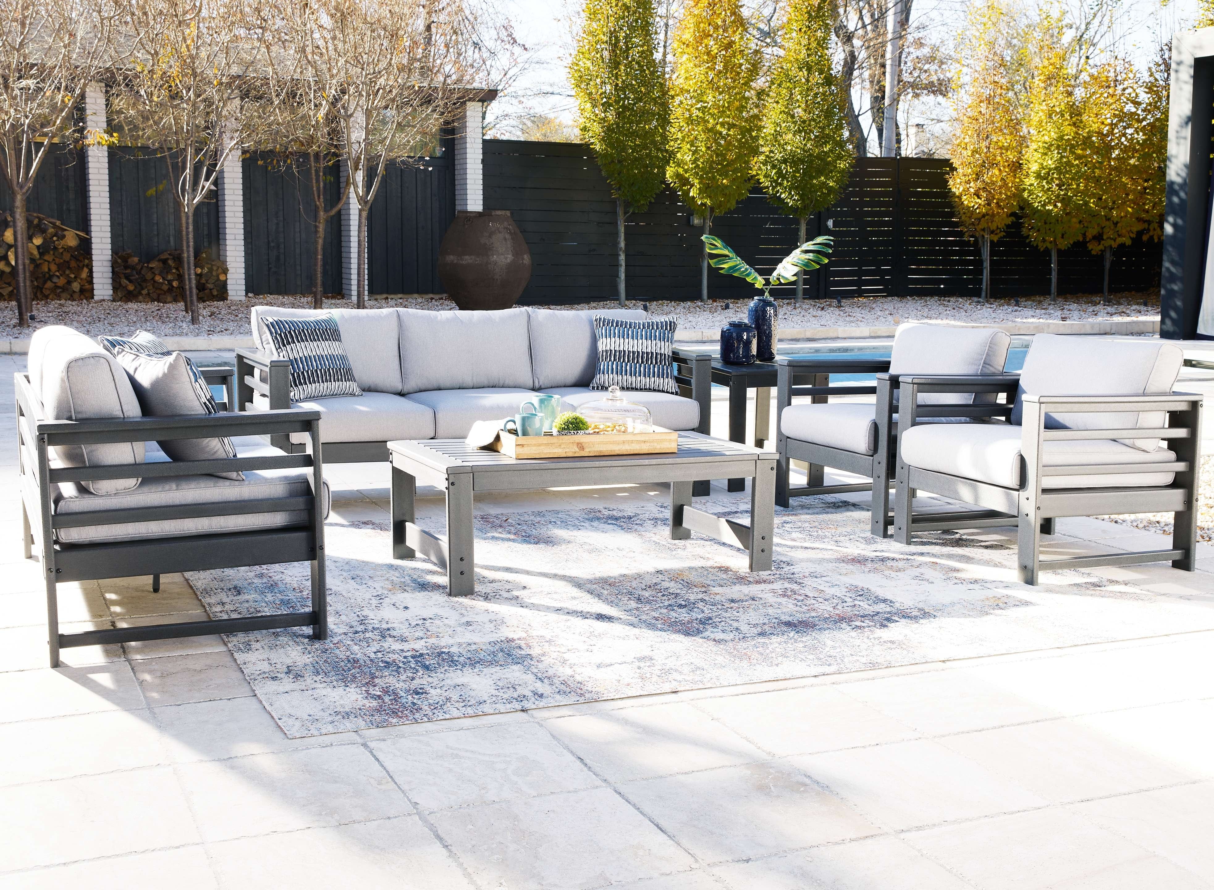 Ashley Outdoor/Patio 6 Piece Lounge Set P417-838-835-820-701-702
