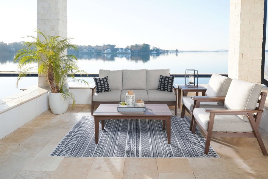 Ashley Outdoor/Patio Outdoor Living Room Set P420-838-820-701-702-2