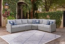 Ashley Outdoor/Patio 4 Piece Sectional Lounge P439-854-846-877