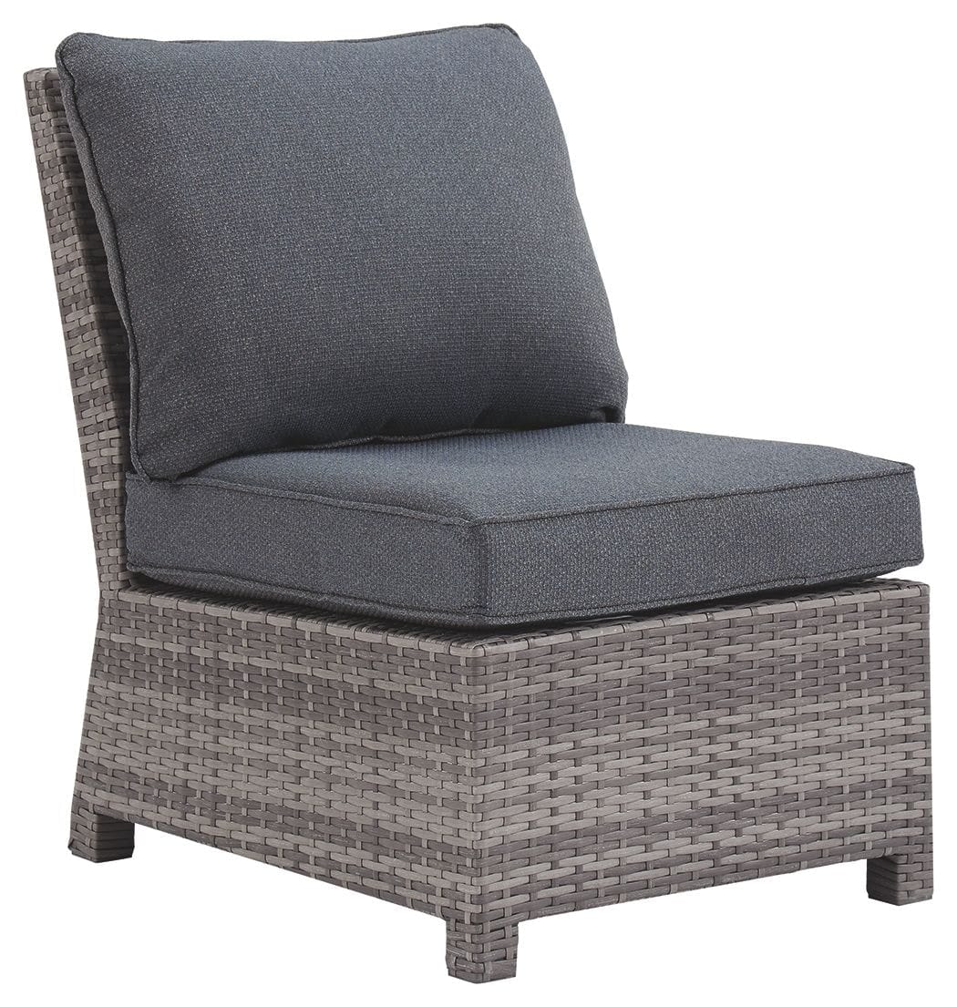 Ashley Outdoor/Patio Armless Chair with Cushion P440-846
