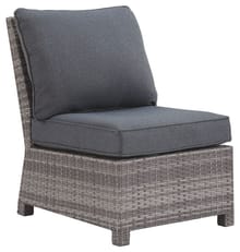 Ashley Outdoor/Patio Armless Chair with Cushion P440-846