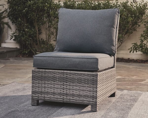 Ashley Outdoor/Patio Armless Chair with Cushion P440-846