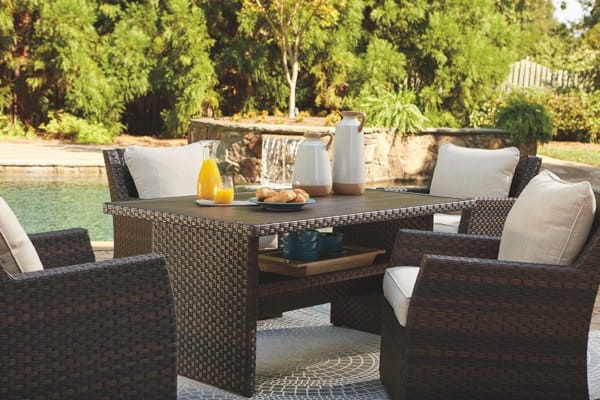 Ashley Outdoor/Patio 5 Piece Dining Set P455-625-820-4