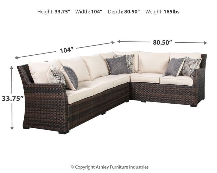 Ashley Outdoor/Patio Lounge Set P455-822
