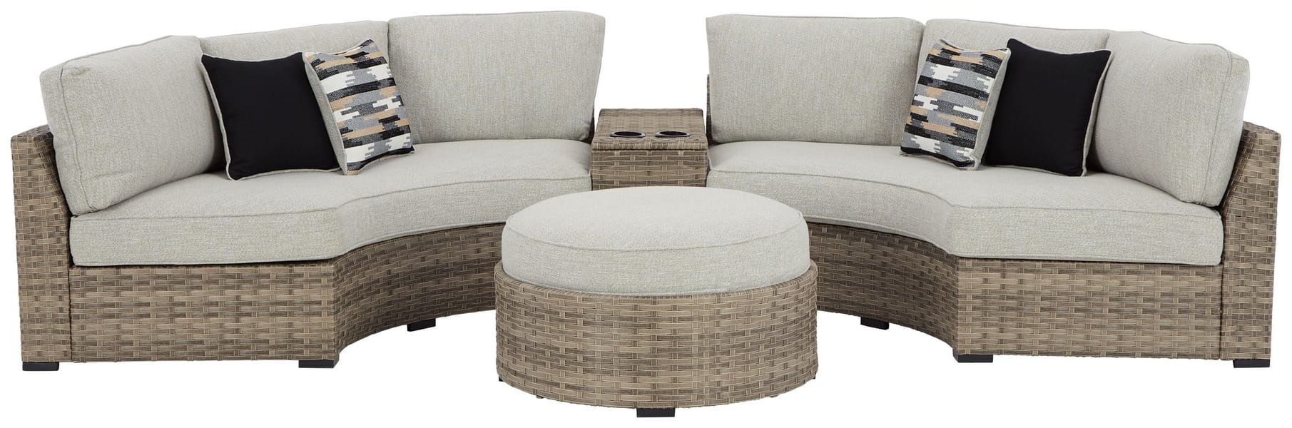 Ashley Outdoor/Patio Sectional Lounge P458-861-2-853-814
