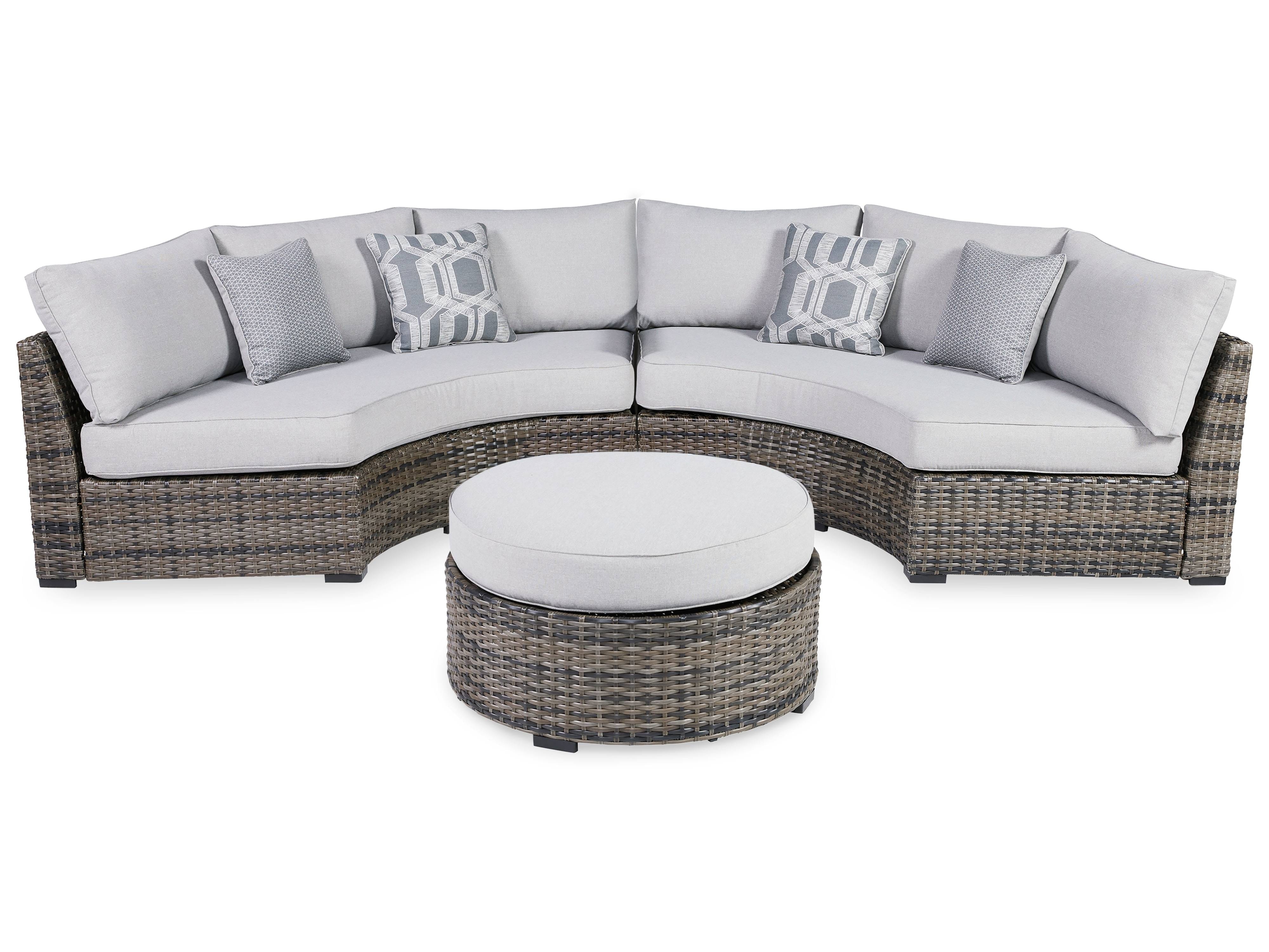 Ashley Outdoor/Patio Sectional Lounge P459-861-2-814