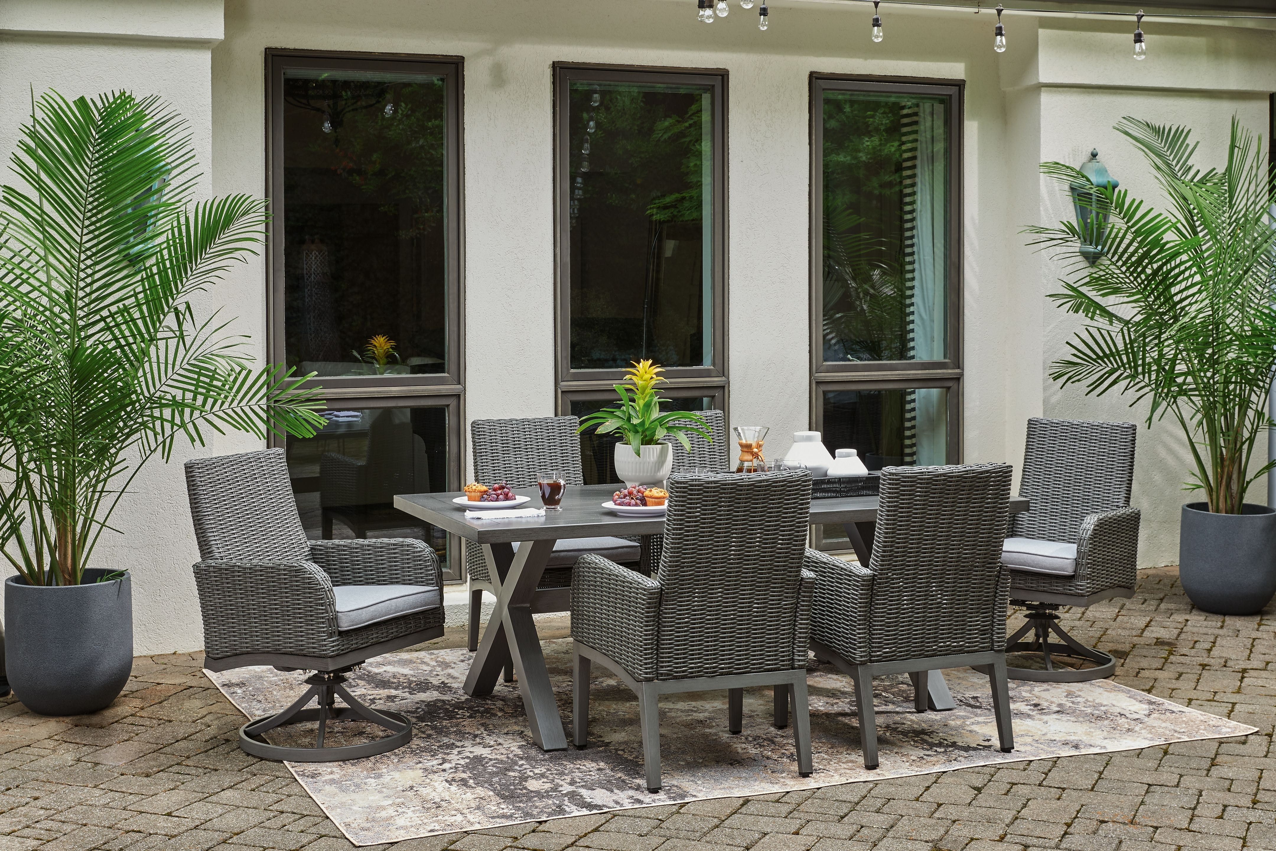 Ashley Dining Room 7 Piece Dining Set P518-625-601A-4-602A-2