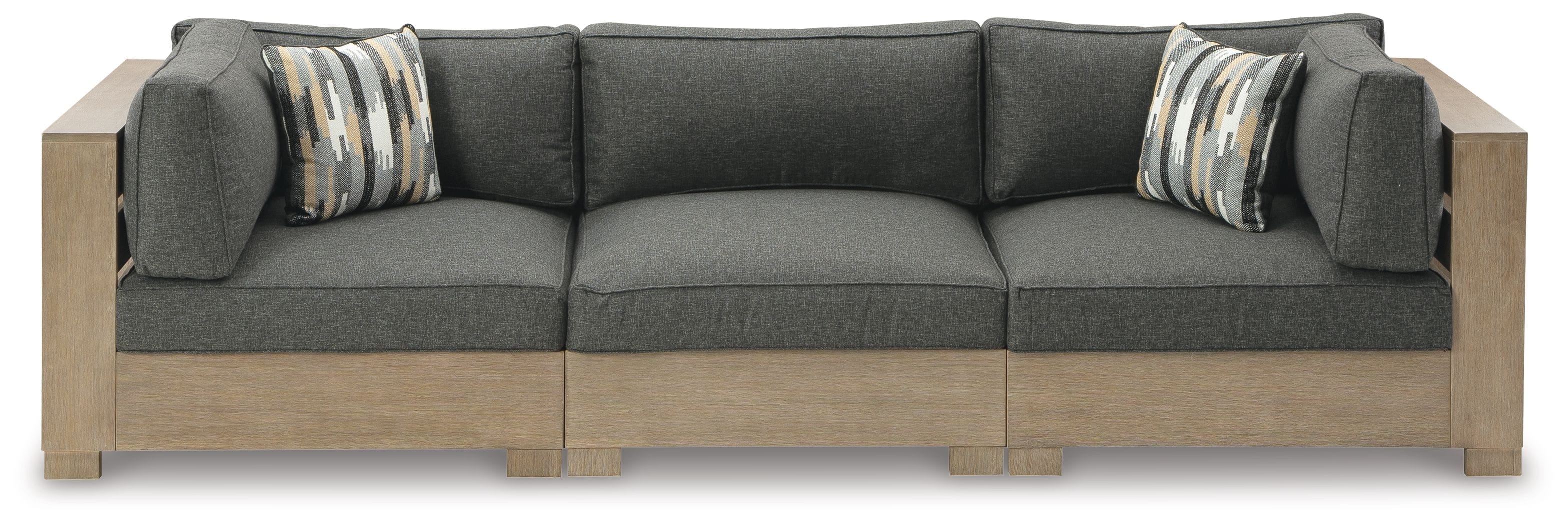Ashley Outdoor/Patio 3 Piece Sectional Lounge P660-875-846-876
