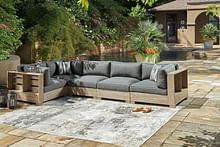 Ashley Outdoor/Patio 5 Piece Sectional Lounge P660-875-877-846-2-876
