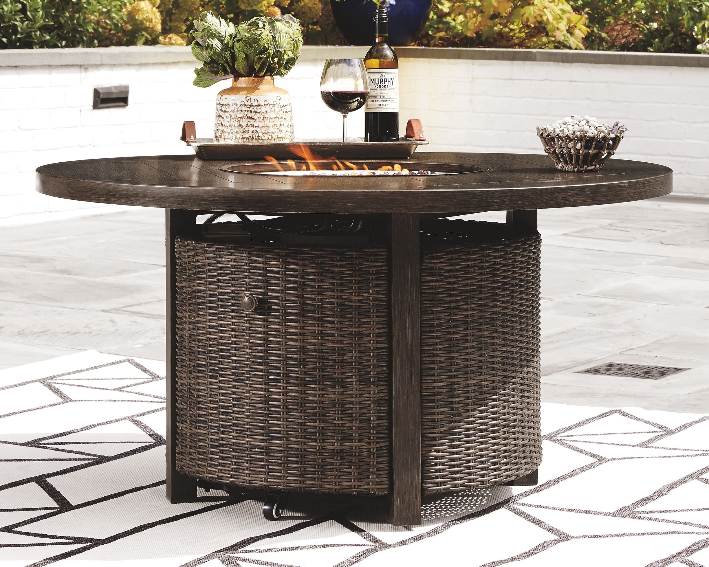 Ashley furniture patio online set with fire pit