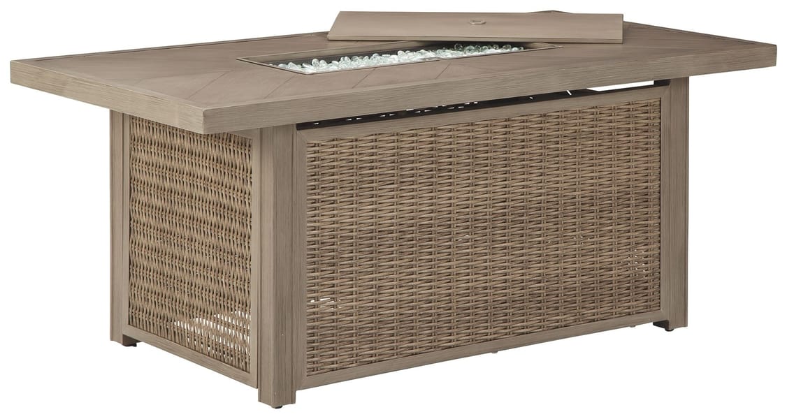 Ashley Outdoor/Patio Rectangular Fire Pit Table P791-773