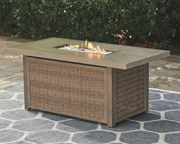 Ashley Outdoor/Patio Rectangular Fire Pit Table P791-773