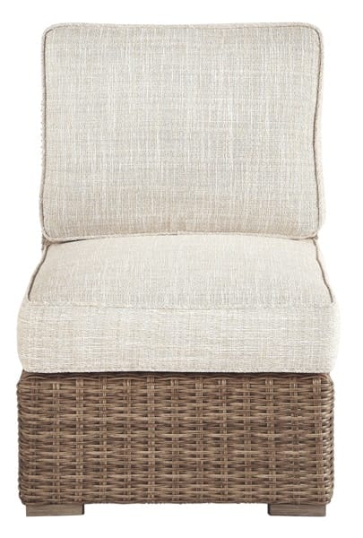 Ashley Outdoor/Patio Armless Chair with Cushion P791-846
