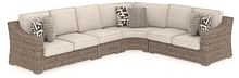 Ashley Outdoor/Patio 4 Piece Set - Sectional Lounge P791-854-846-851