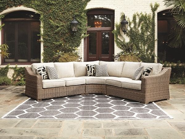Ashley Outdoor/Patio 3 Piece Set - Sectional Lounge P791-854-851