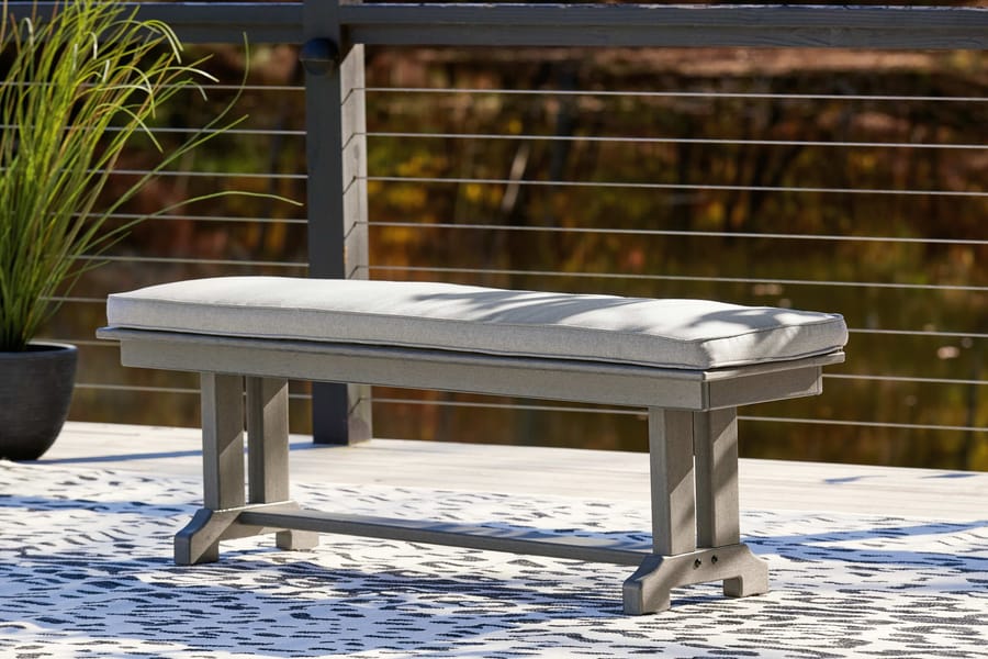 Ashley Outdoor/Patio Bench with Cushion P802-600