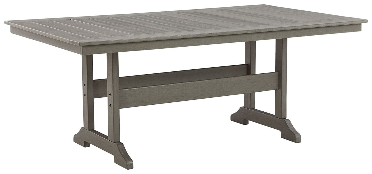 Ashley Outdoor/Patio Rectangular Dining Table with Umbrella Option P802-625