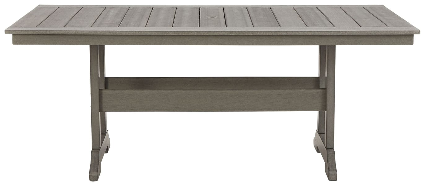 Ashley Outdoor/Patio Rectangular Dining Table with Umbrella Option P802-625