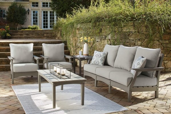 Ashley Outdoor/Patio 5 Piece Set - Lounge Set P802-838-820-701-702