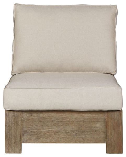 Ashley Outdoor/Patio Armless Chair with Cushion P804-846